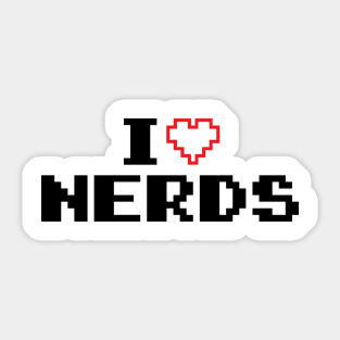 I Heart Nerds v6 Sticker